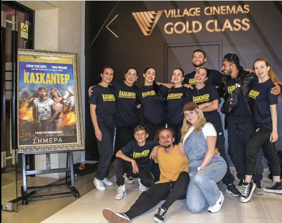 οι hobo illusionerz μετά το show τους για την Paramount στην πρεμιέρα της ταινίας ο Κασκαντέρ