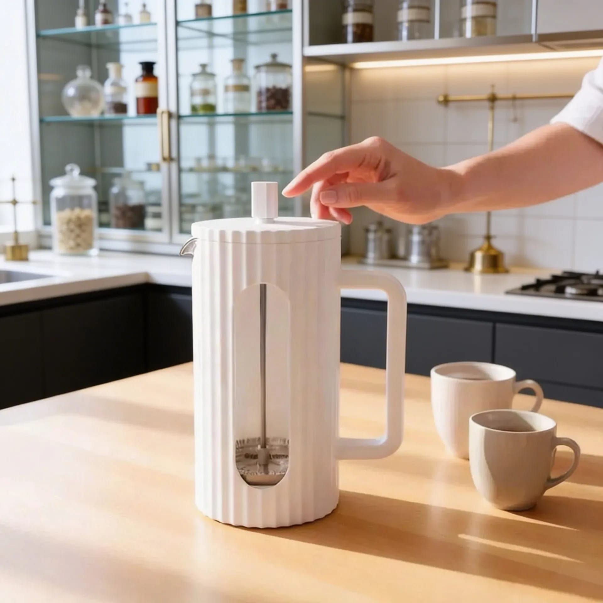 GLASS FRENCH PRESS FOR TEA – 20 oz (800 ml)