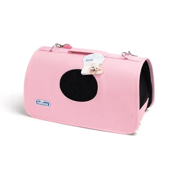 Borsa trasportino per cane o gatto Noblezza rosa