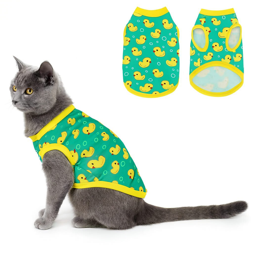 Maglietta per gatti Canotta con papere per animali domestici