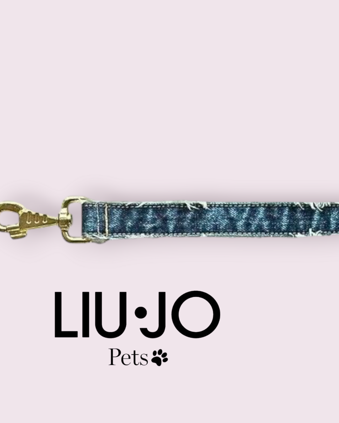 Maniglia denim con moschettone oro – Liu•Jo Pets