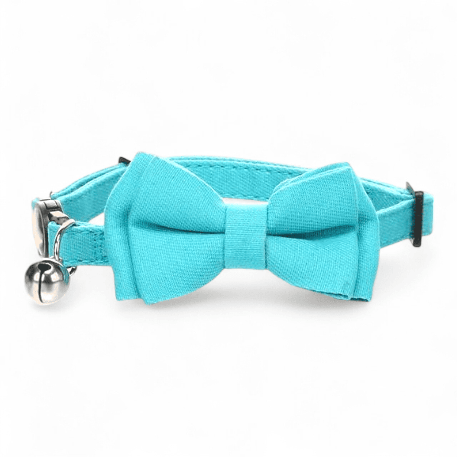 Collare per gatto con papillon Flamingo celeste