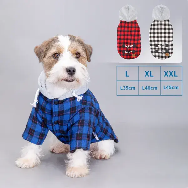 Cappottino per cani scozzese con cappuccio Nobleza