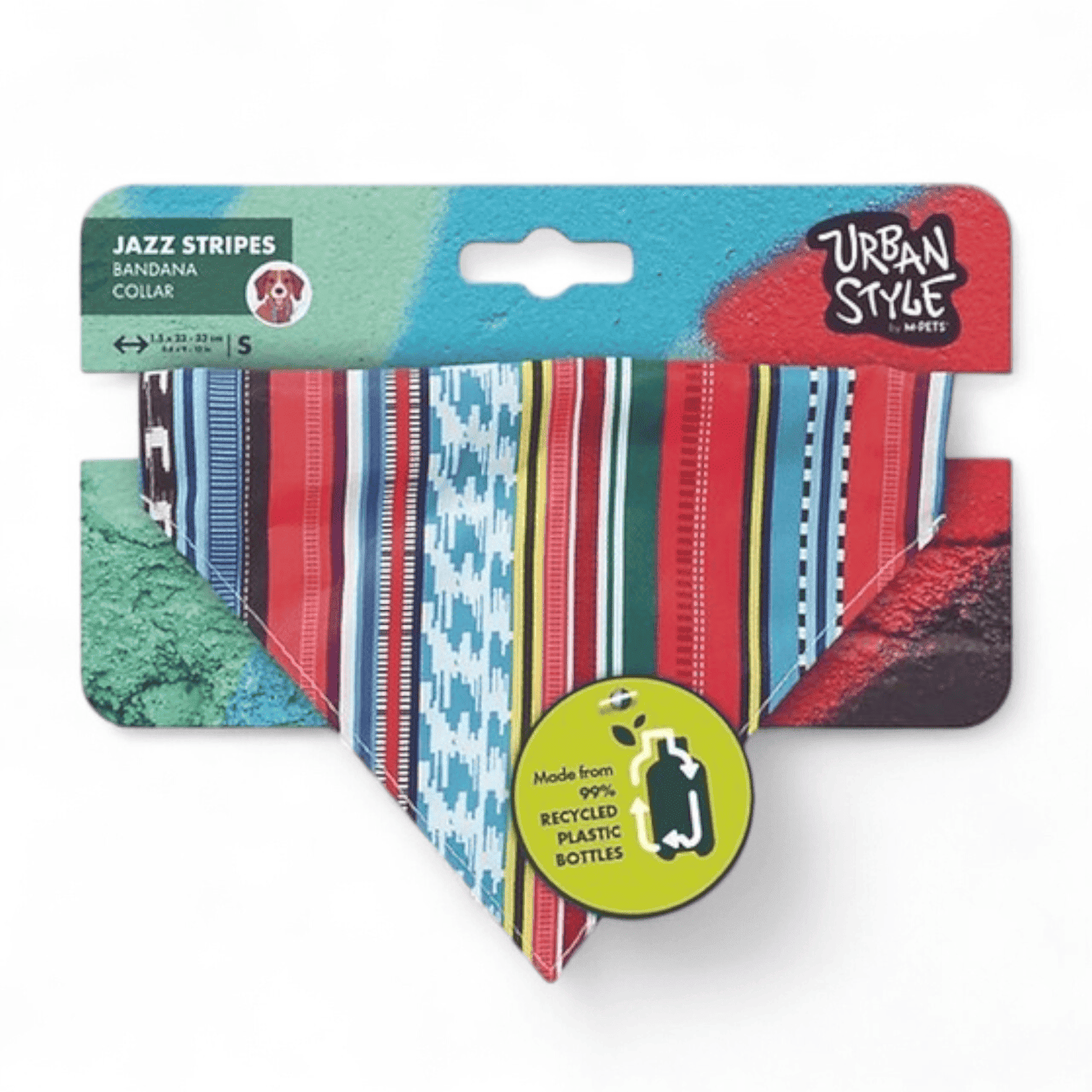 M-pets collare per cani o gatti Urban Style con bandana