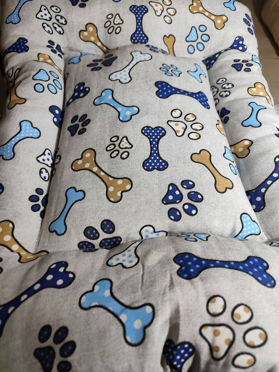 Cuccia cuscino per cani e gatti stampa fantasia