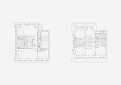 Projektstudie Wohn- und Geschäftshaus Zürich: 1. und 2. Dachgeschoss