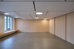 Neubau Wohnhaus Forelhausstiftung Zürich: Gemeinschaftsraum (Bild: Johannes Leibundgut)