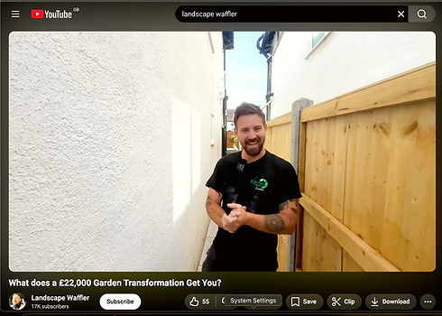 landscape waffler youtube