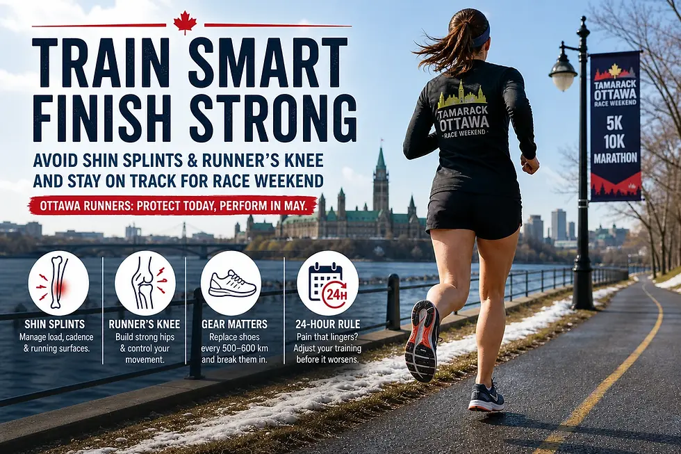 Training for Ottawa Race Weekend: How to Prevent Shin Splints and Runner’s Knee
