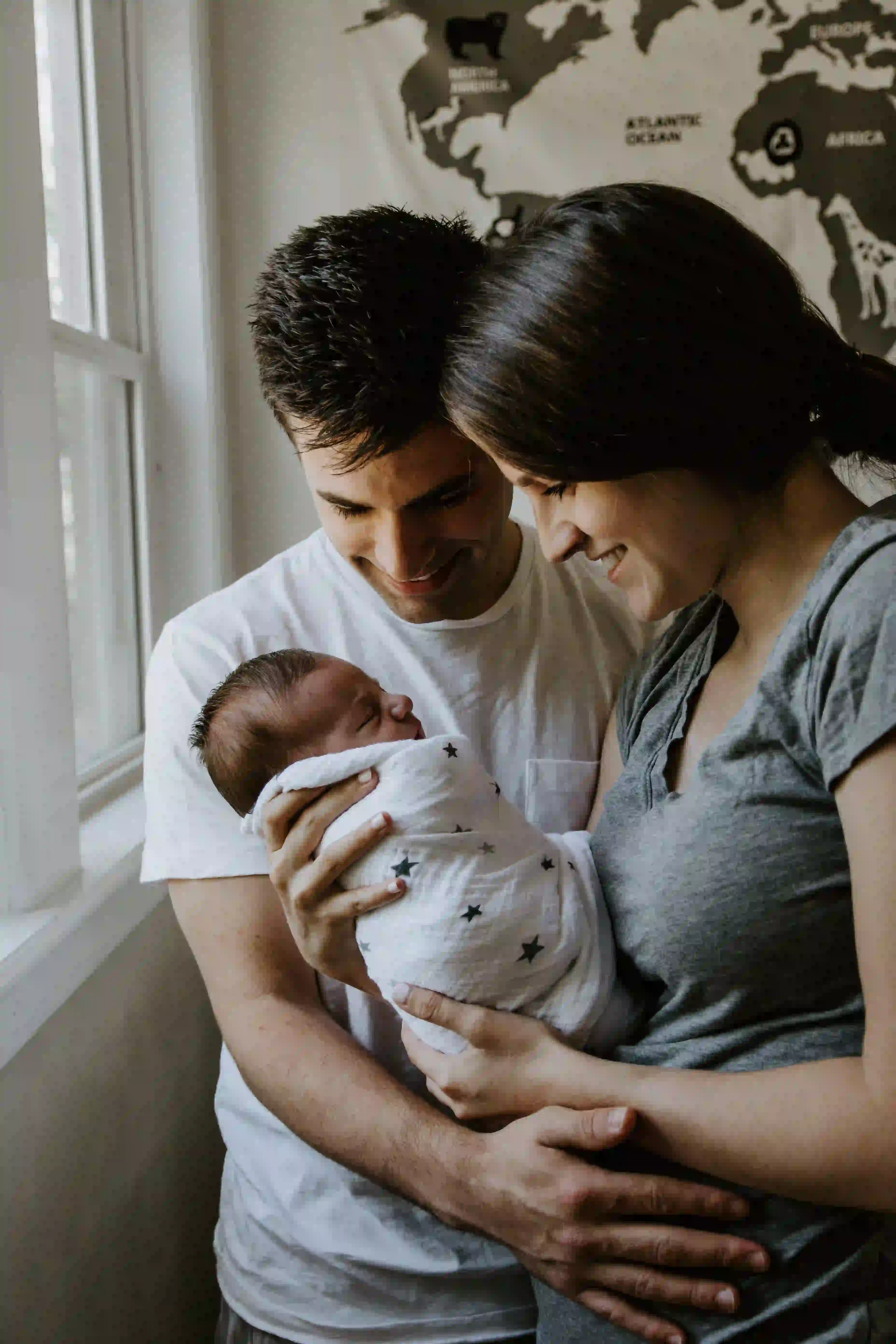 New born with new parents
