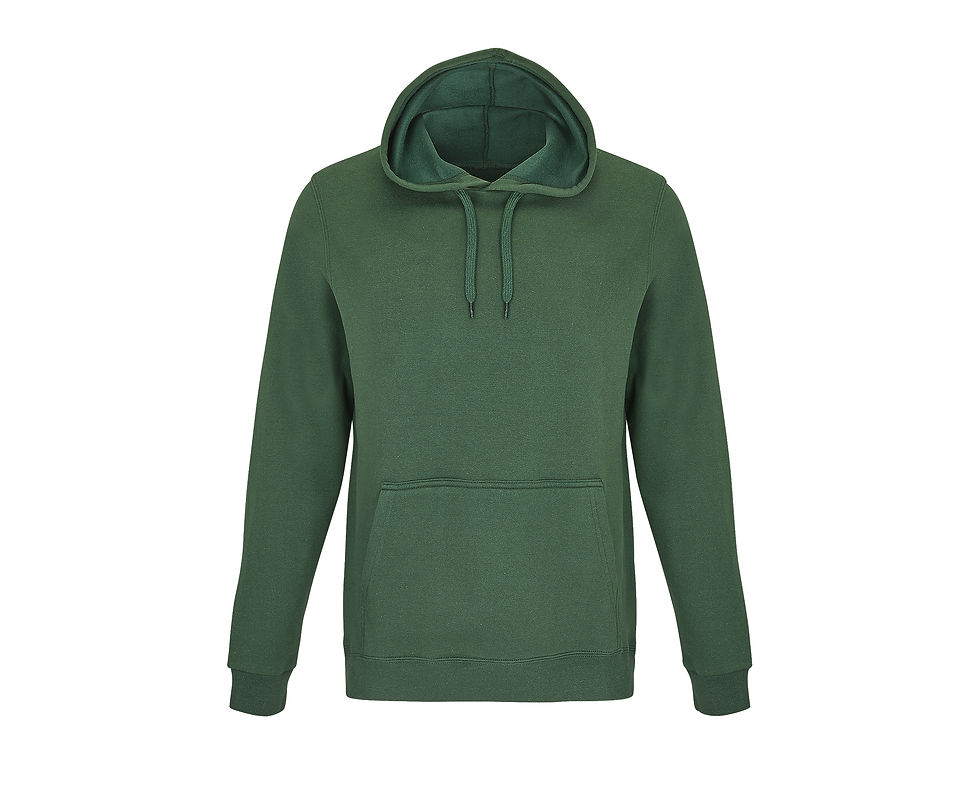 Miniature : Sweat à capuche vert pour homme, confortable, parfait pour l'hiver. FLOCTOP