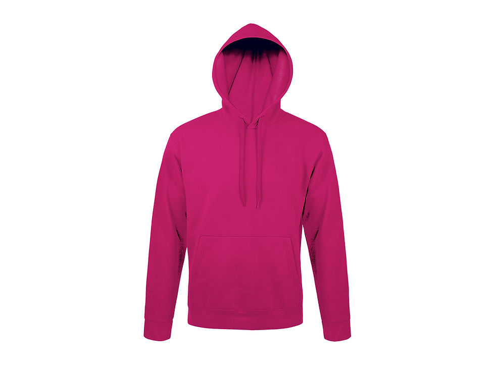 Miniature : Sweat à capuche rose vif, parfait pour toutes les activités, FLOCTOP.