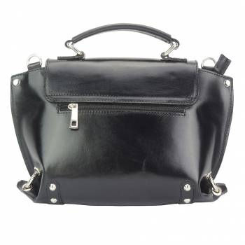Thumbnail: The "Lady" Calfskin Leather Bag (Black)
