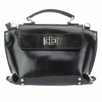 The "Lady" Calfskin Leather Bag (Black)