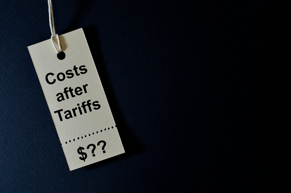 Tariffs affecting manufacturing costs