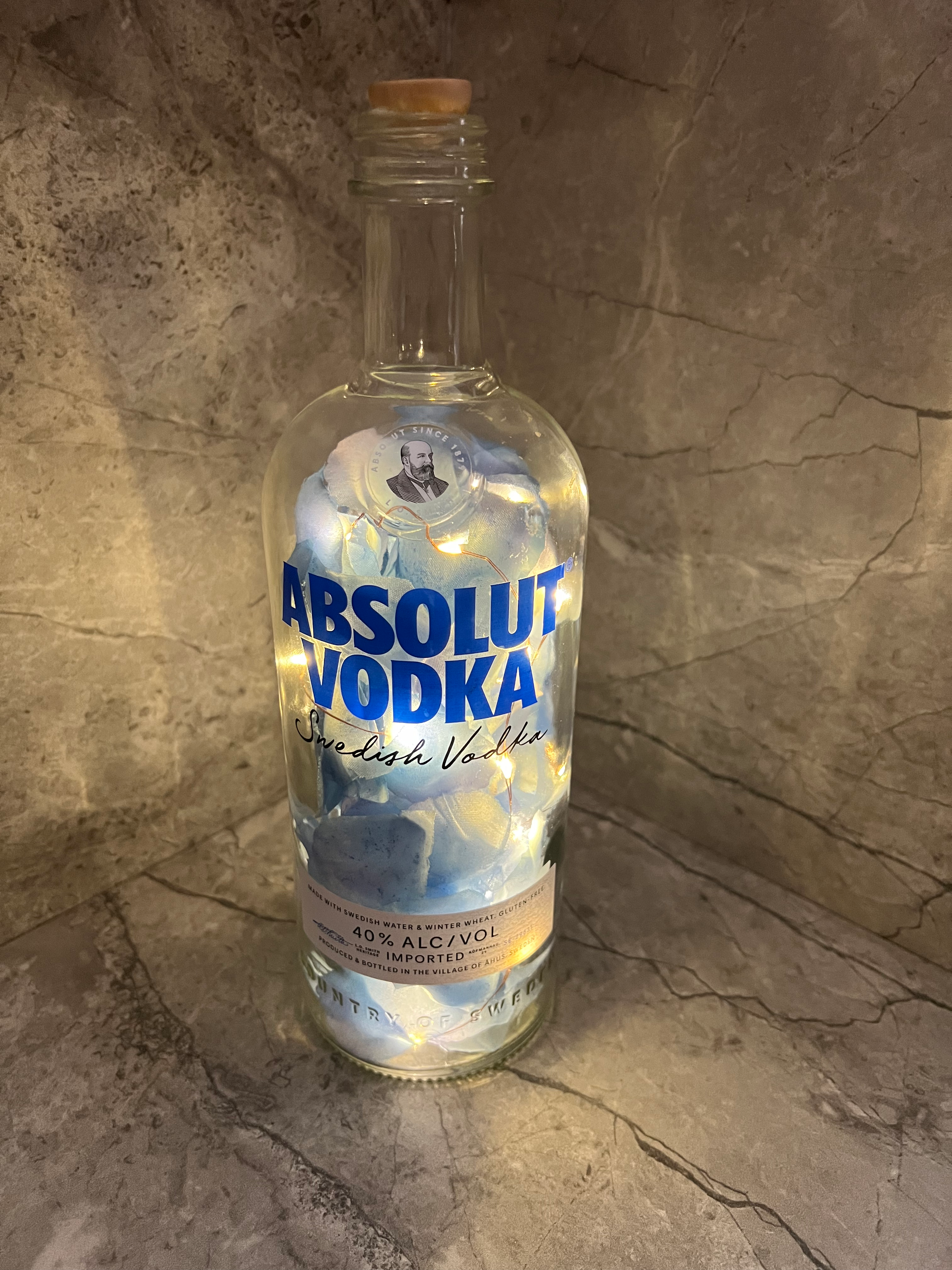Absolut Vodka Bottle Light