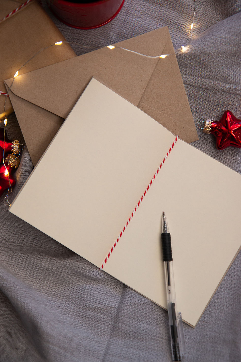 Thumbnail: Handmade Christmas Card "Dala Horse Print"