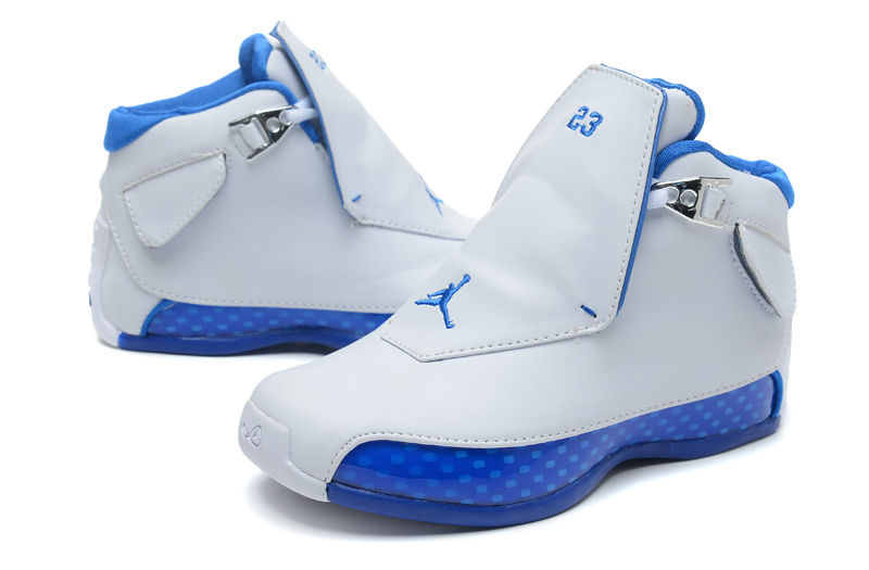 Thumbnail: Air Jordan XVIII 18 White Royal Men 8-14