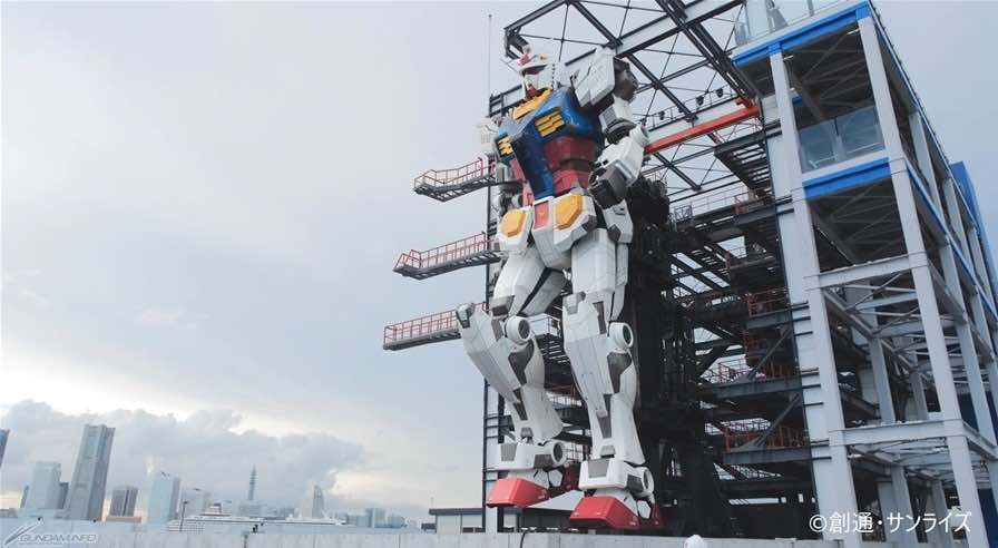 Life-Size Moving Gundam Statue's Grand Opening on December 19