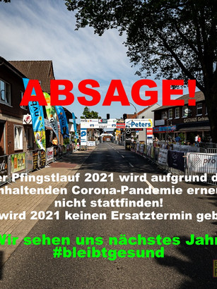 Pfingstlauf und Sportfest endgültig abgesagt