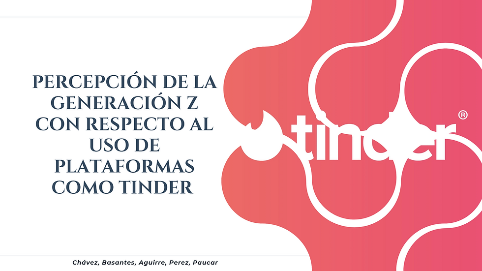 Investigación de mercado sobre el uso de Tinder en la Generación Z