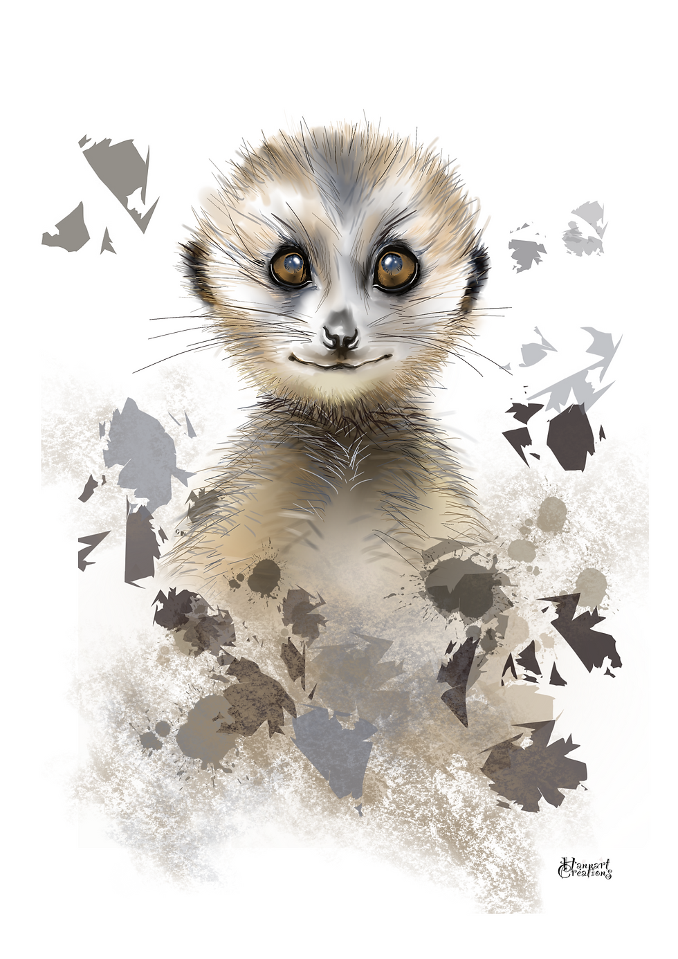 Kiko le petit suricate : la tête bien haute et le cœur grand ouvert pour veiller sur tous ceux qu'il aime. Un préci… | HANNART Créations
