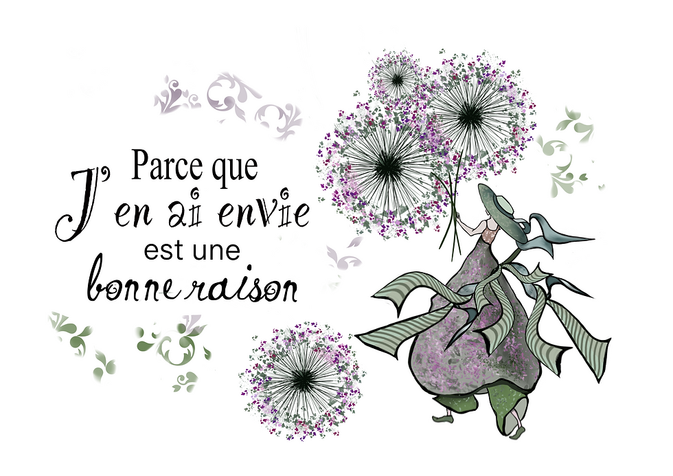 Parce que j'en ai envie : la meilleure de toutes les raisons ! Aucune explication à donner, juste le plaisir de suiv… | HANNART Créations