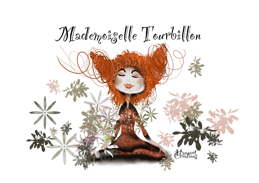 Melle tourbillon : un vent de magie, une touche d'énergie et beaucoup de joie sur son passage. Délicatement i… | HANNART Créations