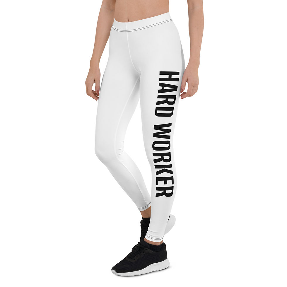 Thumbnail: HARD WORKER Leggings (White)