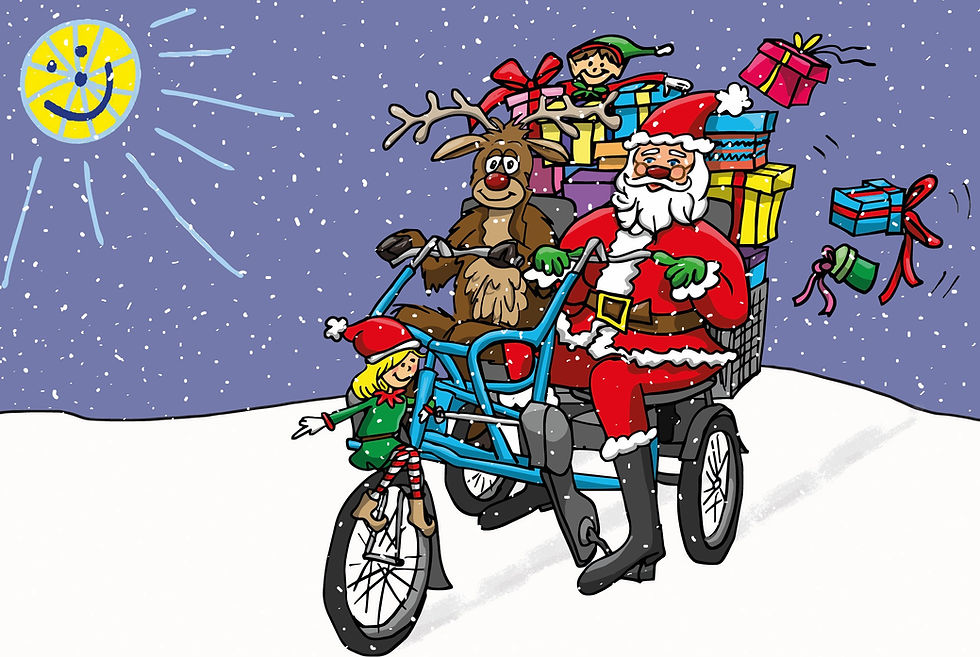 Luid samen met Fietsmaatjes Oosterhout de kerstdagen in