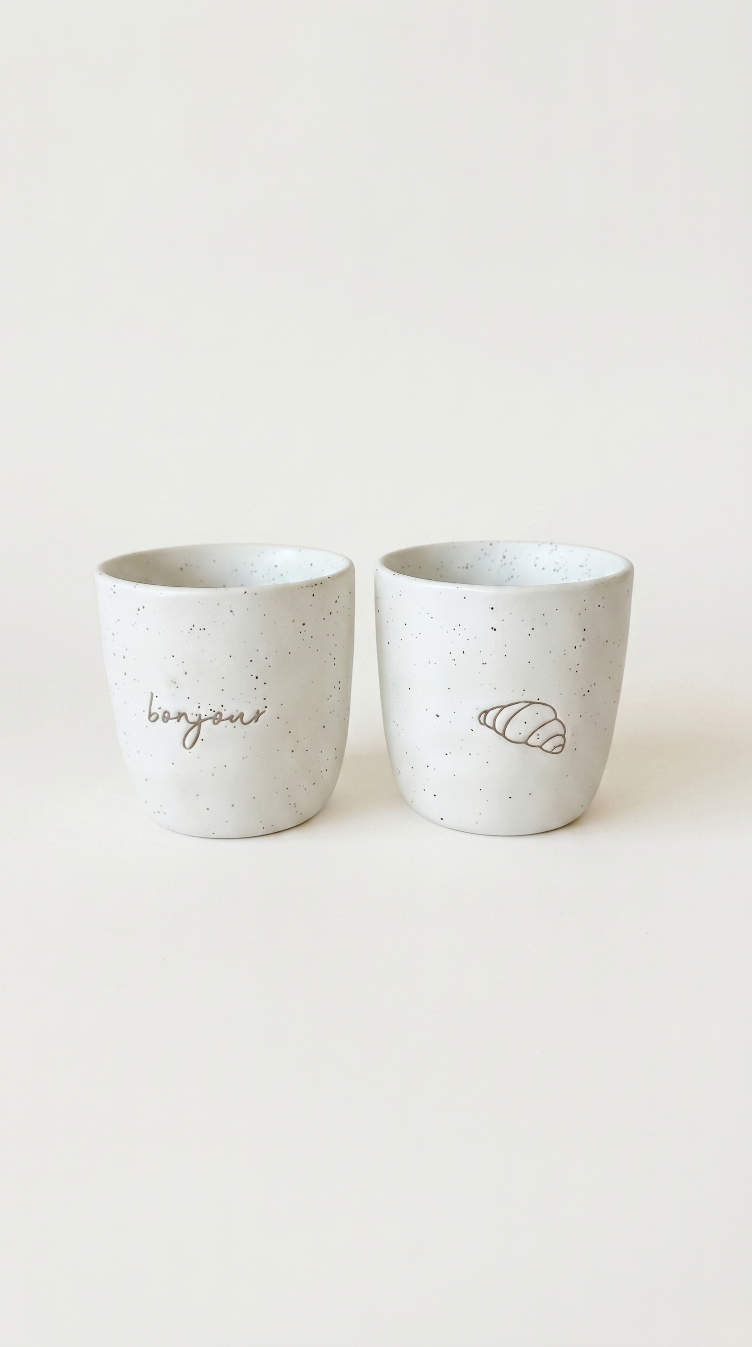 Ensemble mugs CROISSANT/BONJOUR
