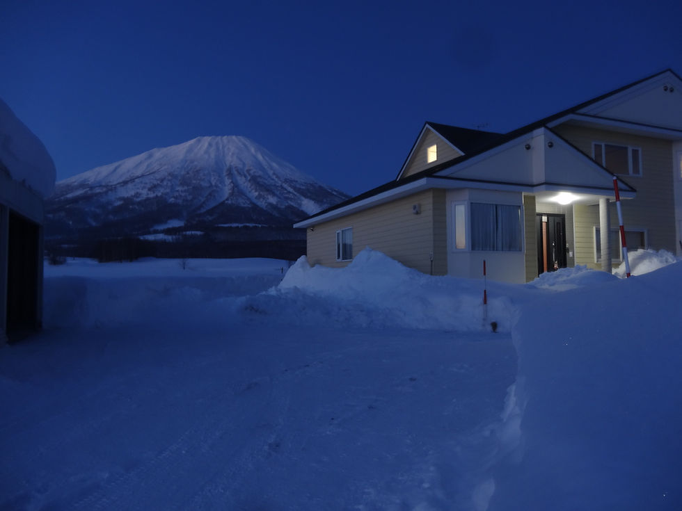 Night time with the Mighty Yotei in the background