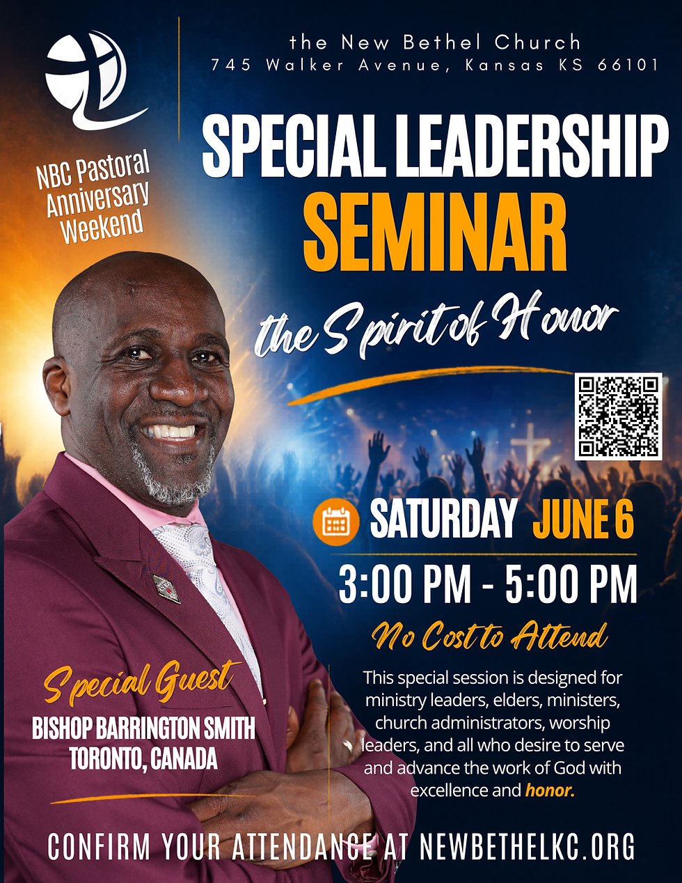 17th Pastoral Anniversary Weekend at NBC