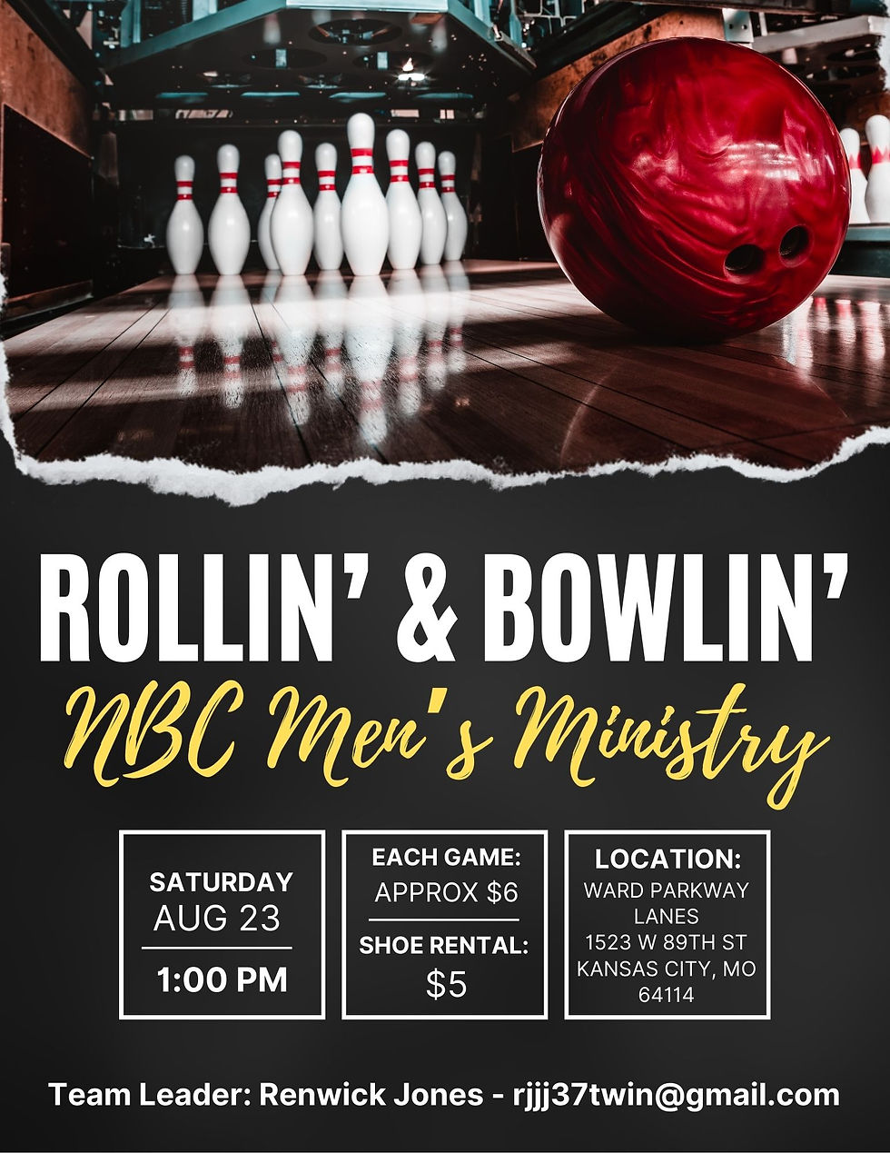 Rollin & Bowlin Men's Ministry Outing