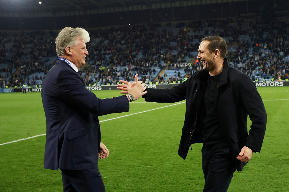 SOCCER: Coventry chairman King shrugs off reports linking Lampard with Chelsea return