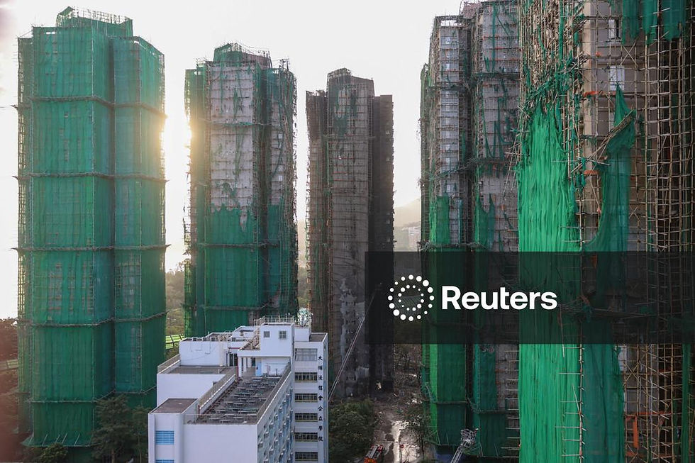 Shares of Danish facilities group fall on link to towers in deadly Hong Kong fire