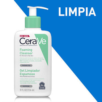 Gel Limpiador Espumoso Cerave Para Piel Normal A Grasa X 236 Ml