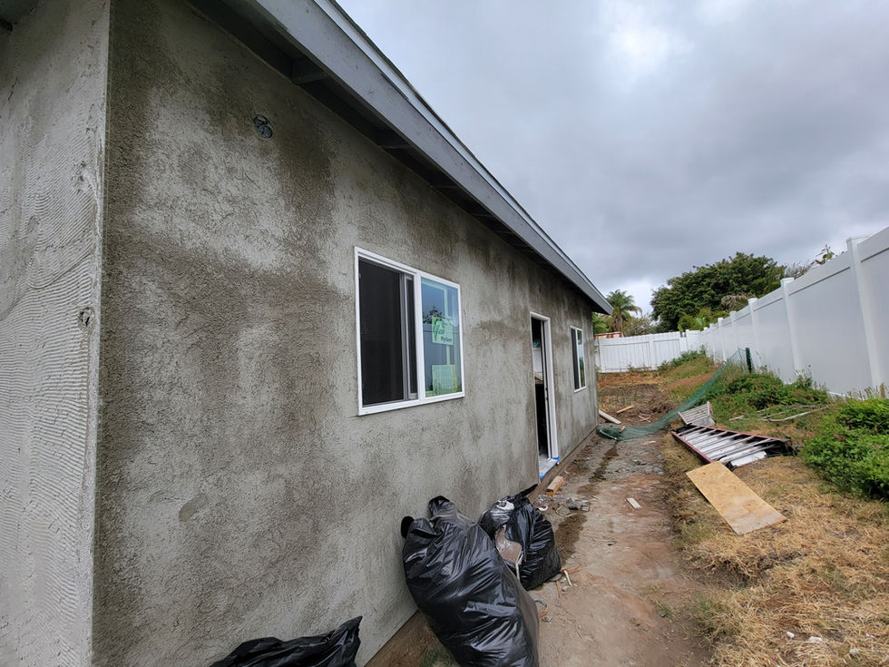 a house that is being built with a sign that says ' a ' on it