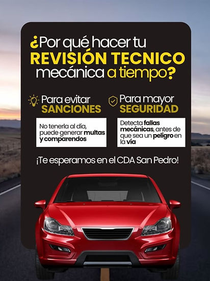 CDA San Pedro Técnico Mecánica Autos y Motos San Pedro de los Milagros Directorio Antioquia PubliSanPedro