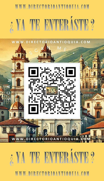 Volante Publicitario Código QR Directorio Antioquia PubliSanPedro