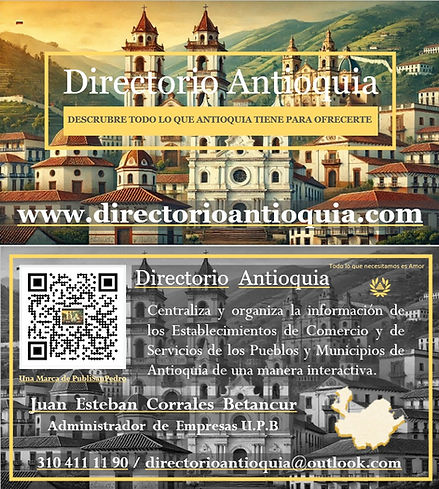 Tarjeta de Presentación Directorio Antioquia PubliSanPedro