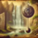 Cascade avec Pendule Egyptien.webp