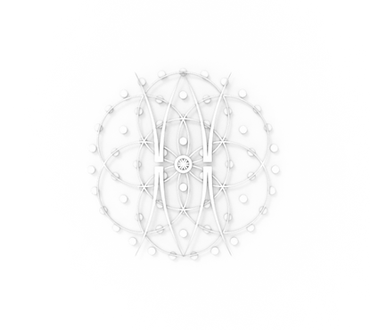 Womb-Moon標誌，象徵女性力量、月亮循環與內在覺醒，融合圓形與月亮元素，表達神聖女性與宇宙能量的聯結。