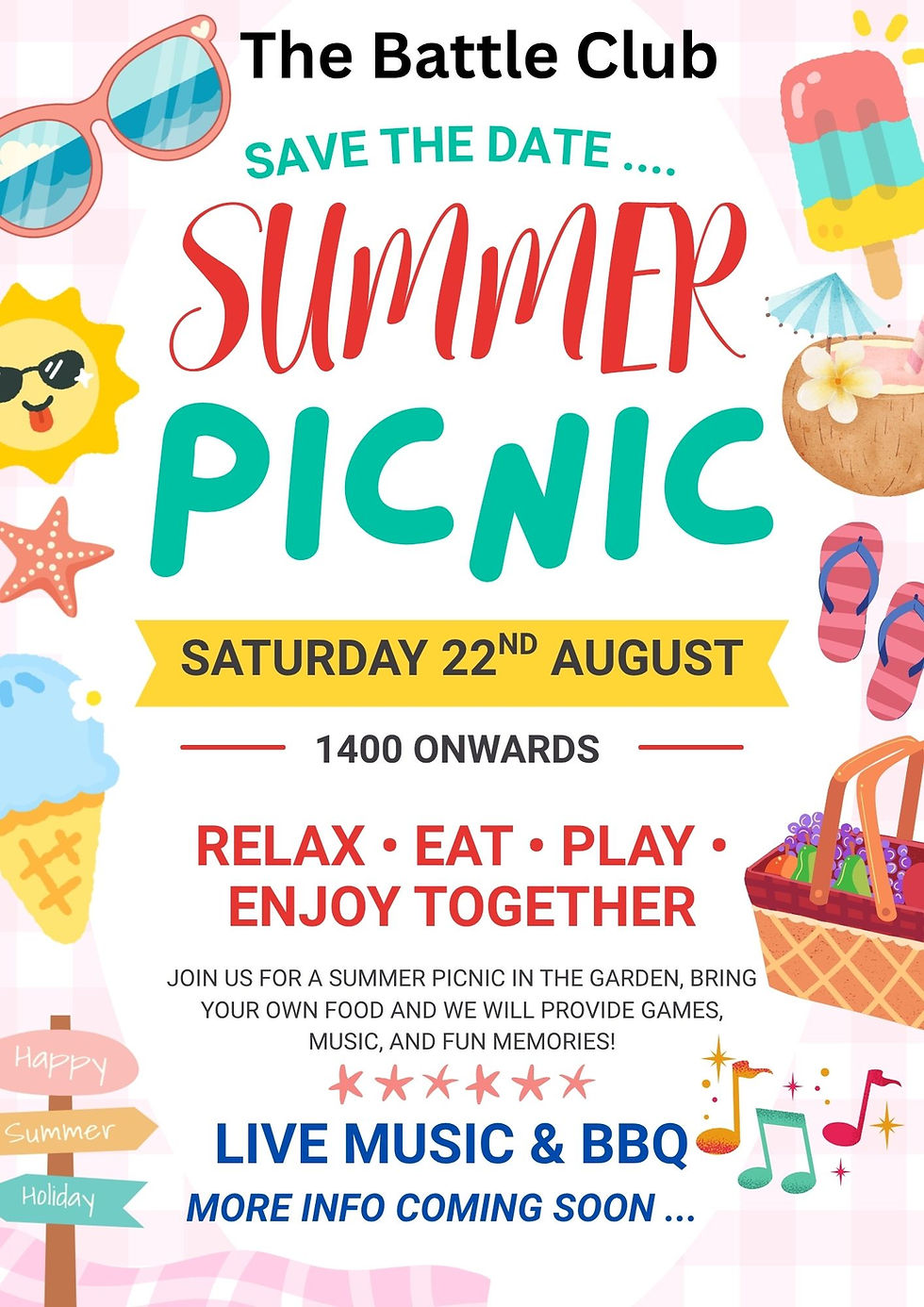 Summer Picnic & BBQ with Live Music