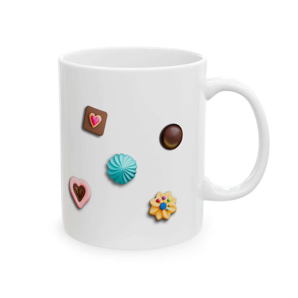 Thumbnail: Cutie Puffs Ceramic Mug - Perfect for Coffee Lovers