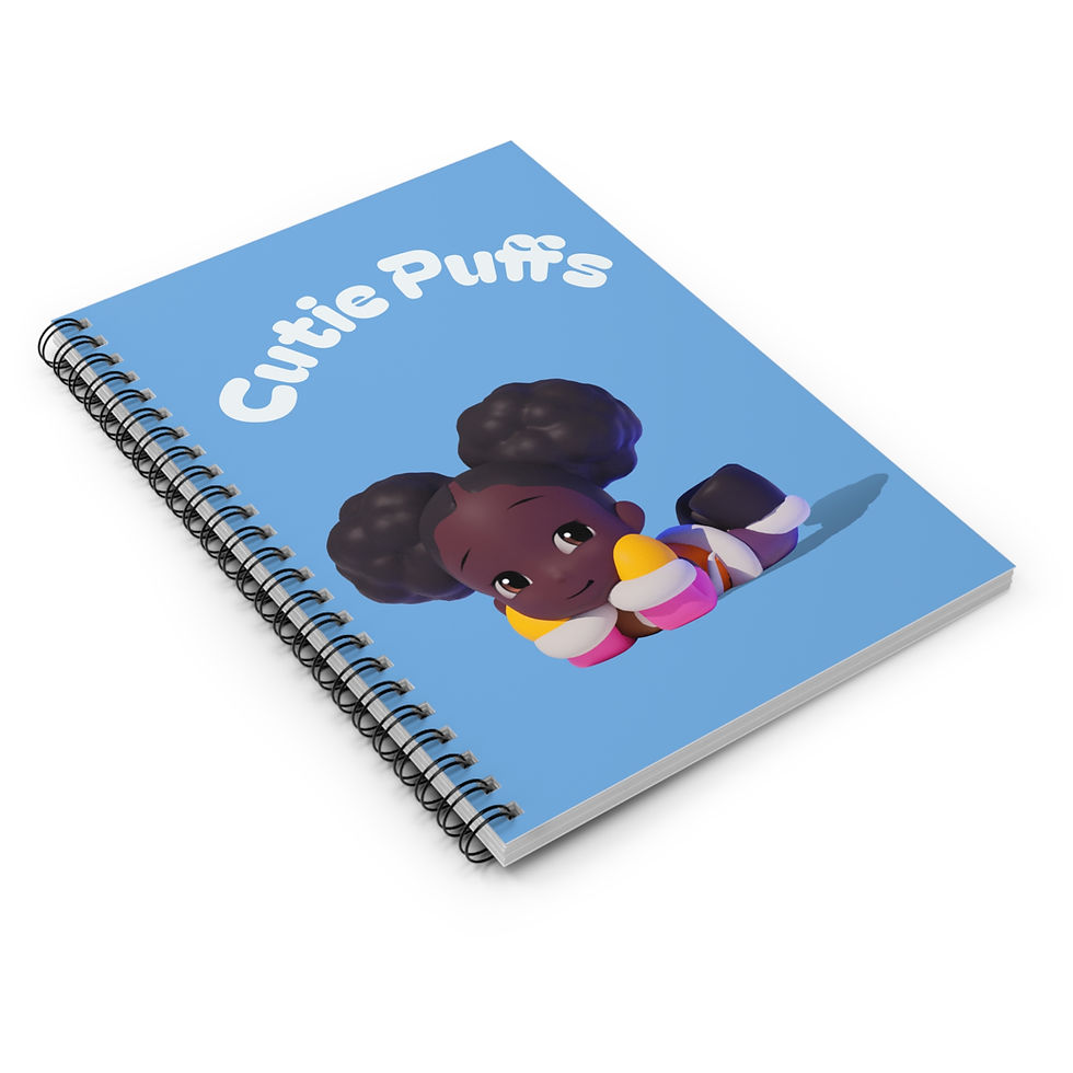 Thumbnail: Cutie Puffs Spiral Notebook