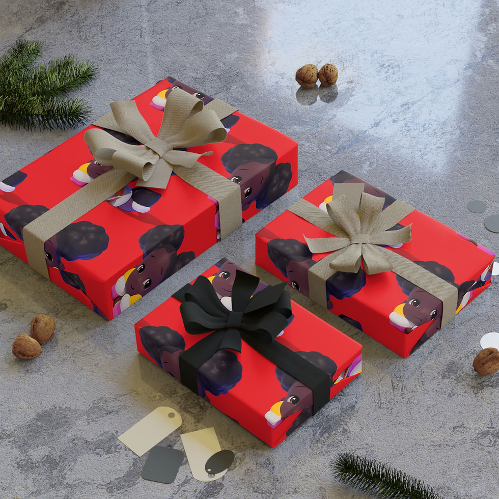 Cutie Puffs Exclusive Gift Wrapping Paper Roll 