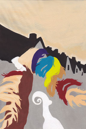 The Wonderful Visit gouache illustration (2022)