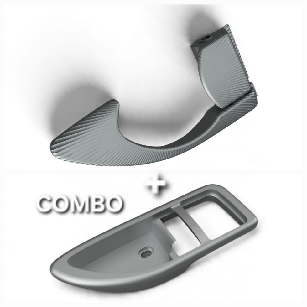 Thumbnail: DelSol ALUMINUM INNER DOOR HANDLE COMBO 