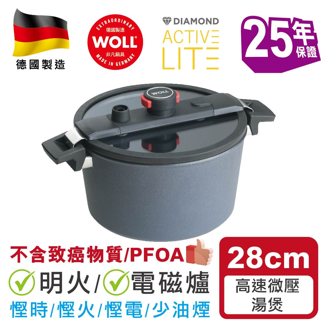 WOLL 德國製造 高速微壓 28cm湯煲連蓋送湯殼